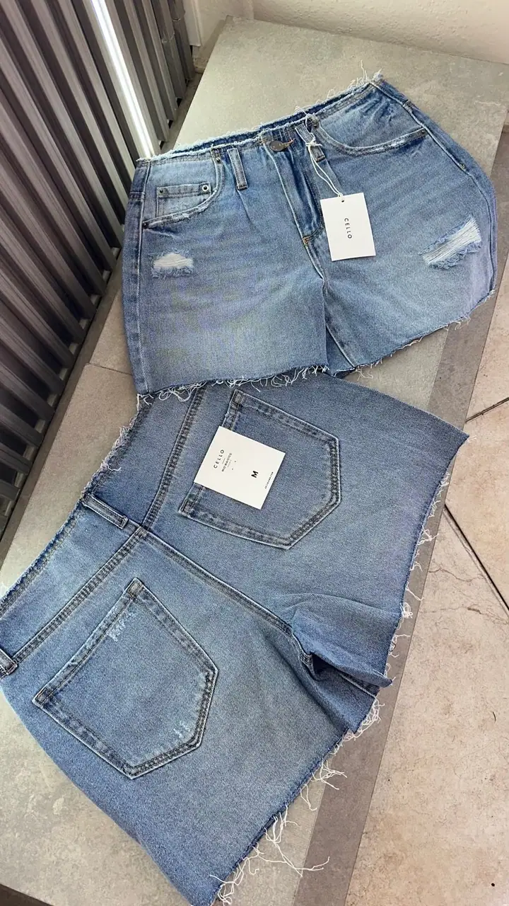 Short cello pretina flecos