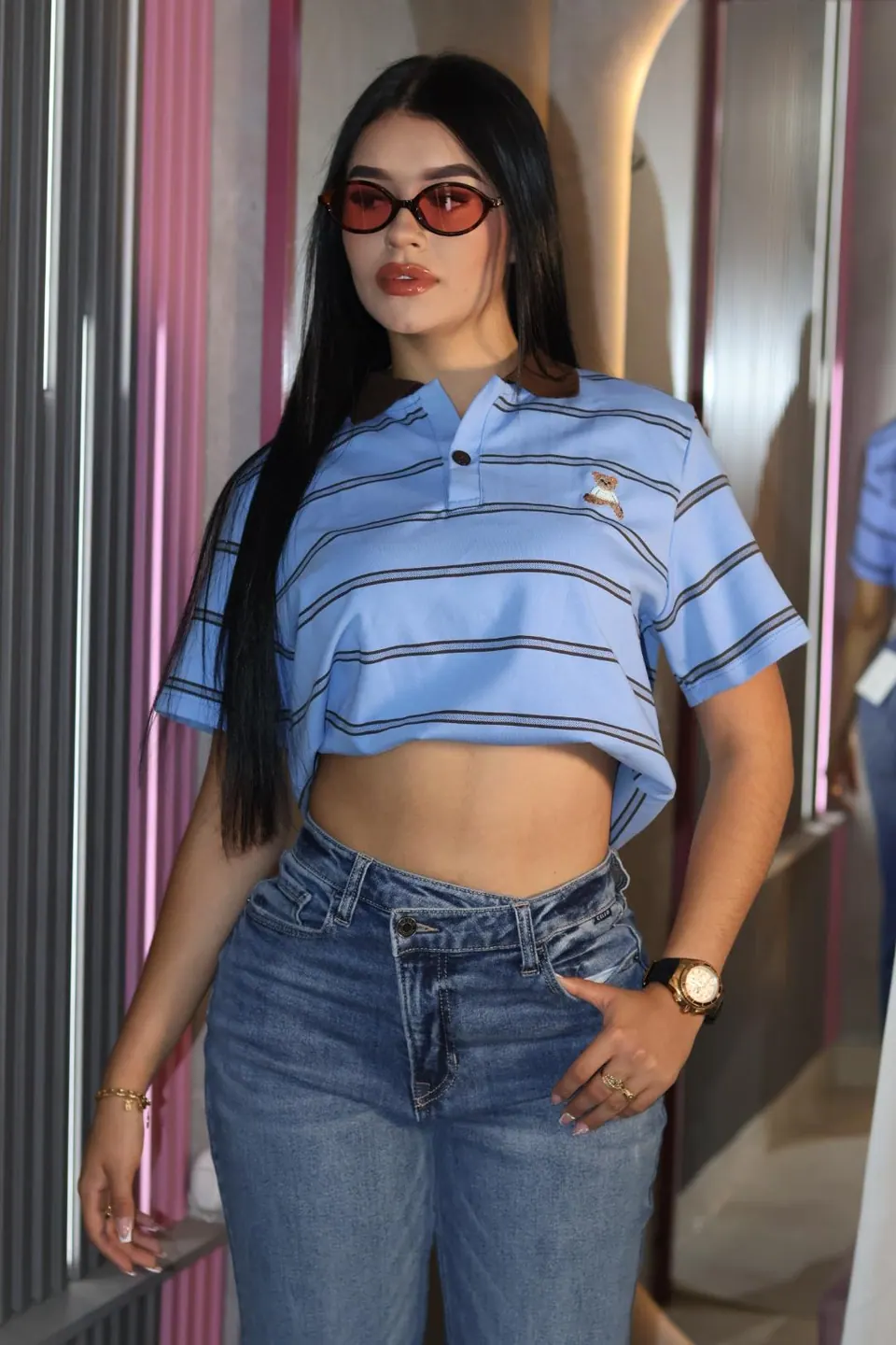 Blusa oso rayas, otra vista