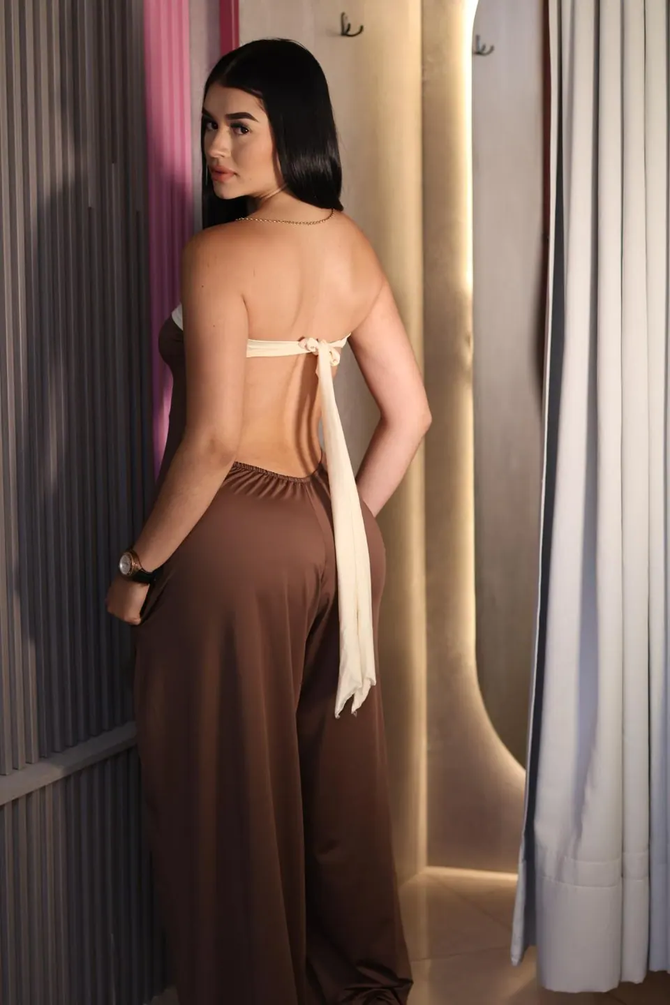 Enterizo strapless, otra vista