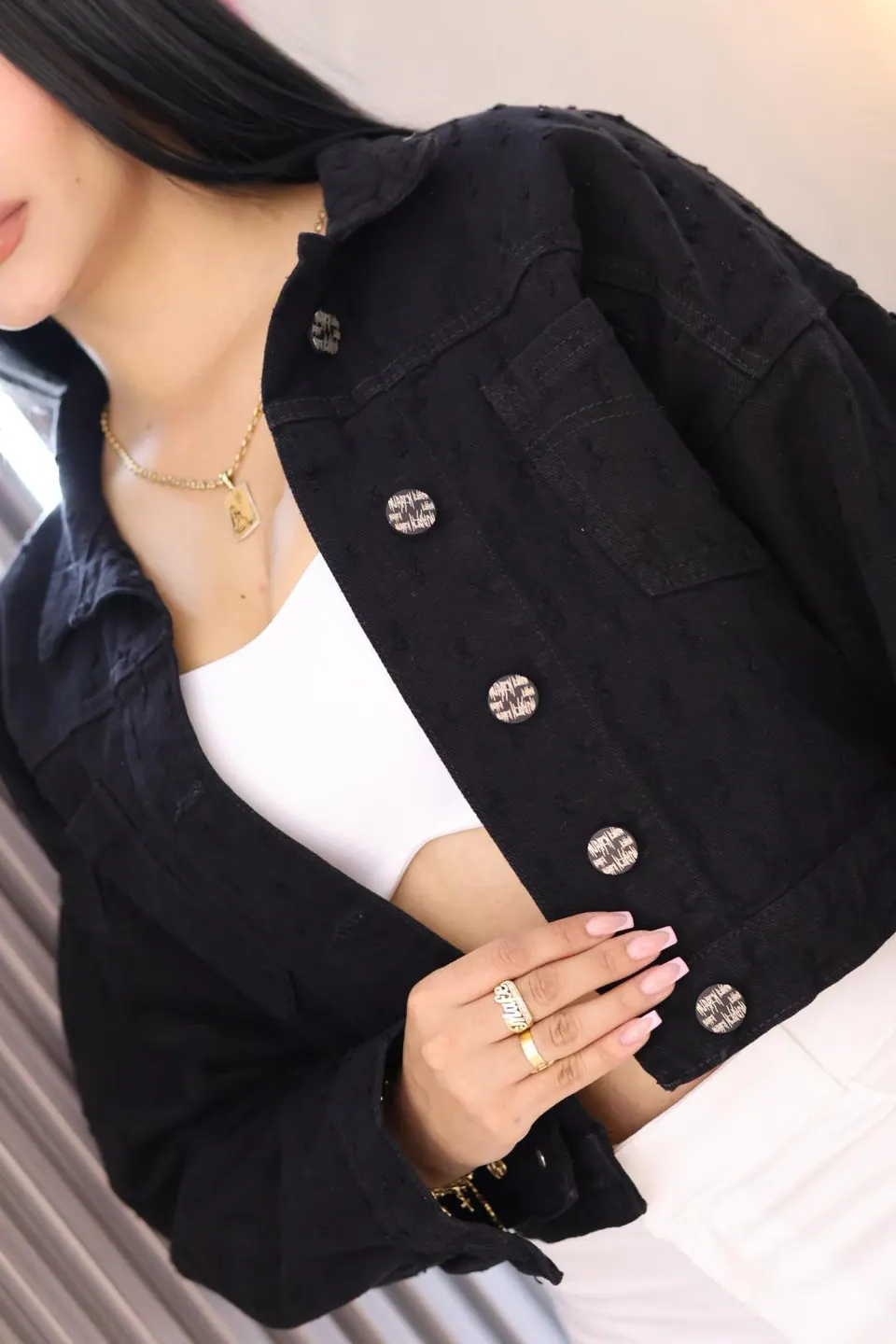 Chaqueta huecos, otra vista