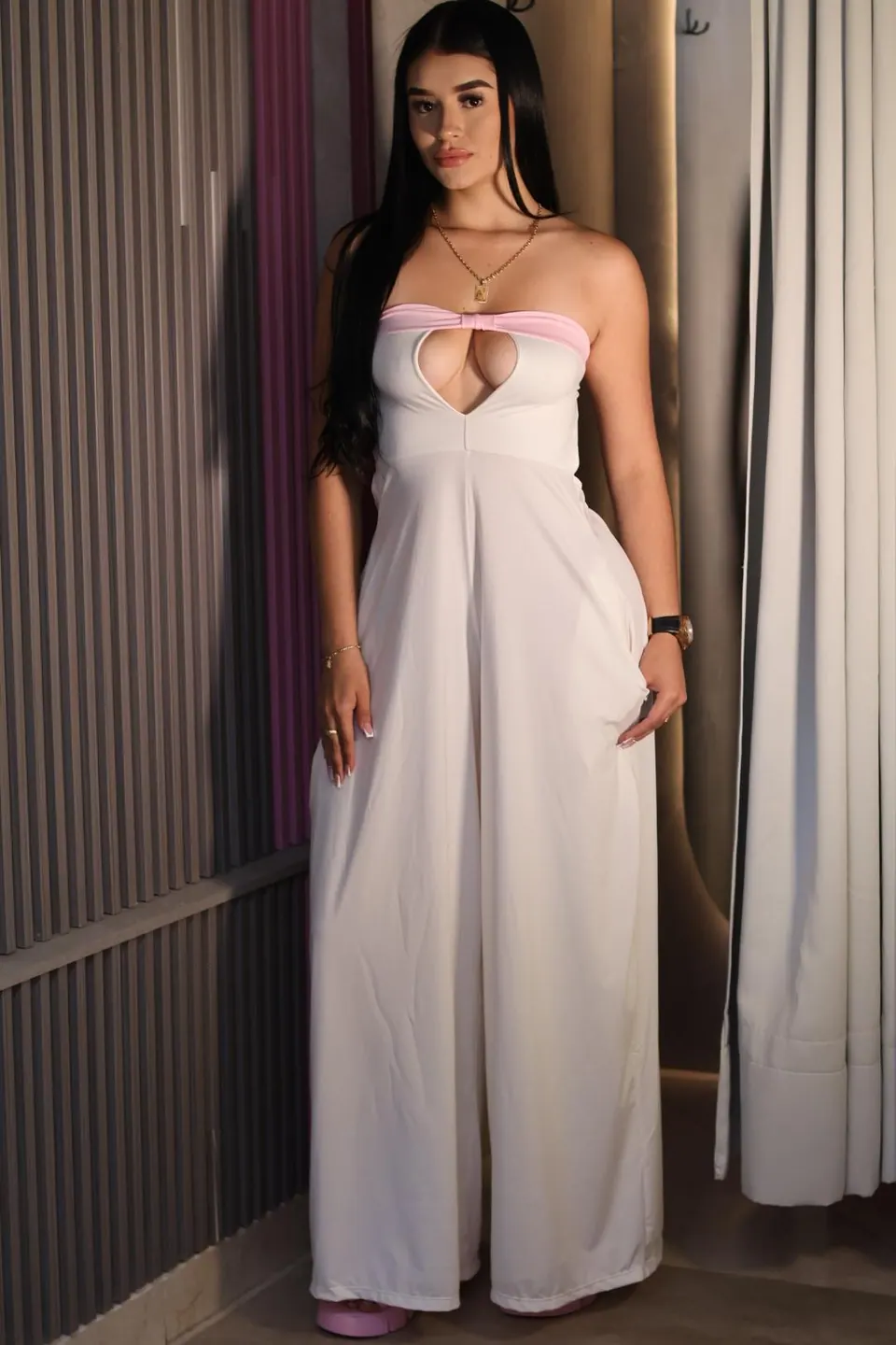 Enterizo strapless, otra vista
